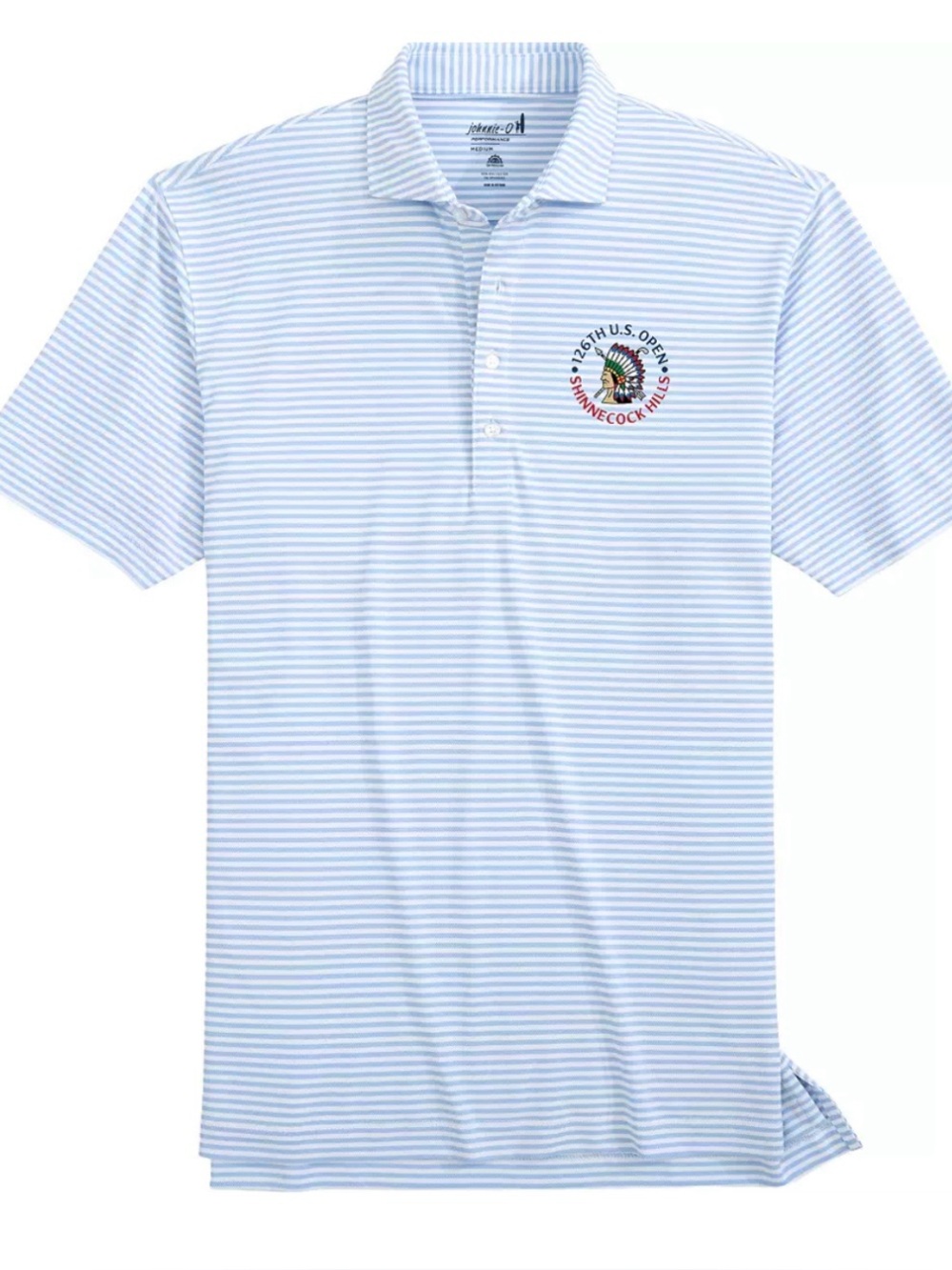 Johnnie-O Men's 2026 U.S. Open Stetsons Mesh Performance Jersey Golf Polo
